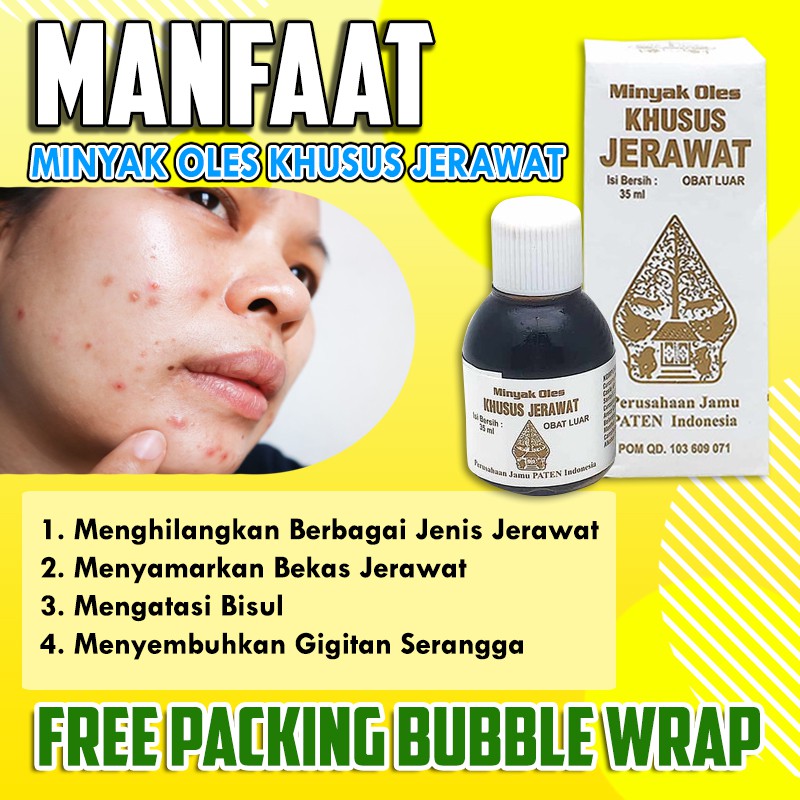 [Bayar Ditempat] Minyak Oles Khusus Jerawat Cap Wayang Obat Jerawat / Kudis / Bisul 35ml Original BP