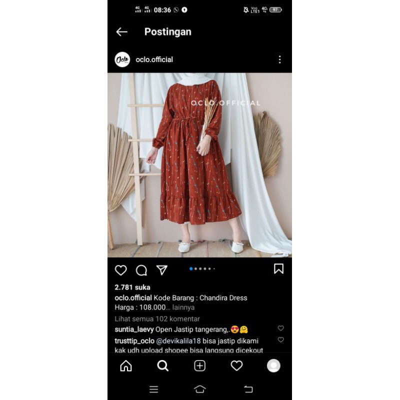 dress oclo warna black