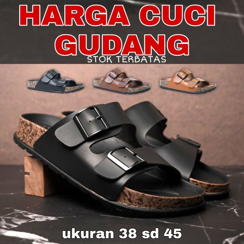 Sandal Casual Pria kekinian / Sandal Slop LOZTA Pria Terbaru Termurah