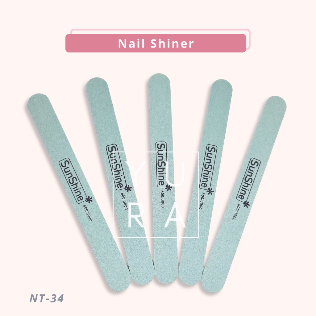 SUNSHINE Nail Shiner Manicure Pedicure buffer file pengkilap kuku