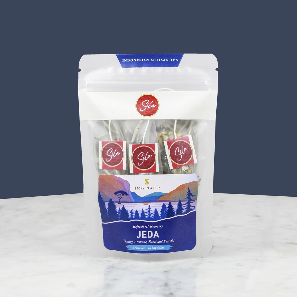 

Artisan Tea | Jeda | Trans Pouch 2gr x 5 Nylon T-Bag | Teh Premium | White Tea