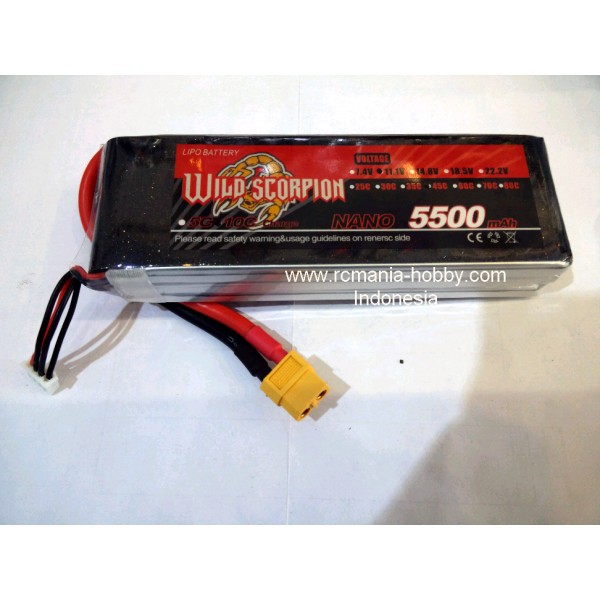 Mainan Remote Control Wild Scorpion Nano 5500mah 3S 45C