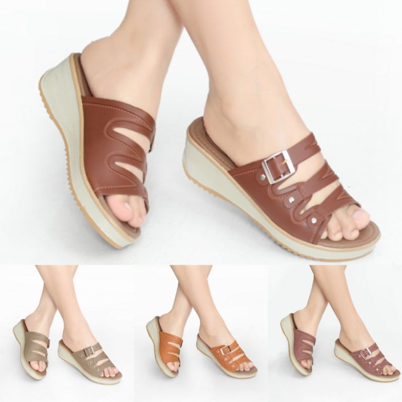 SANDAL JEPIT WANITA KULIT MURAH CASUAL SANTAI MS7736