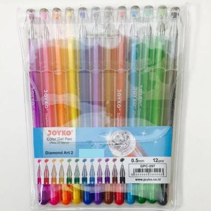 

Pulpen/ Ballpoint / Pen Gel 12 Warna Joyko GPC-297