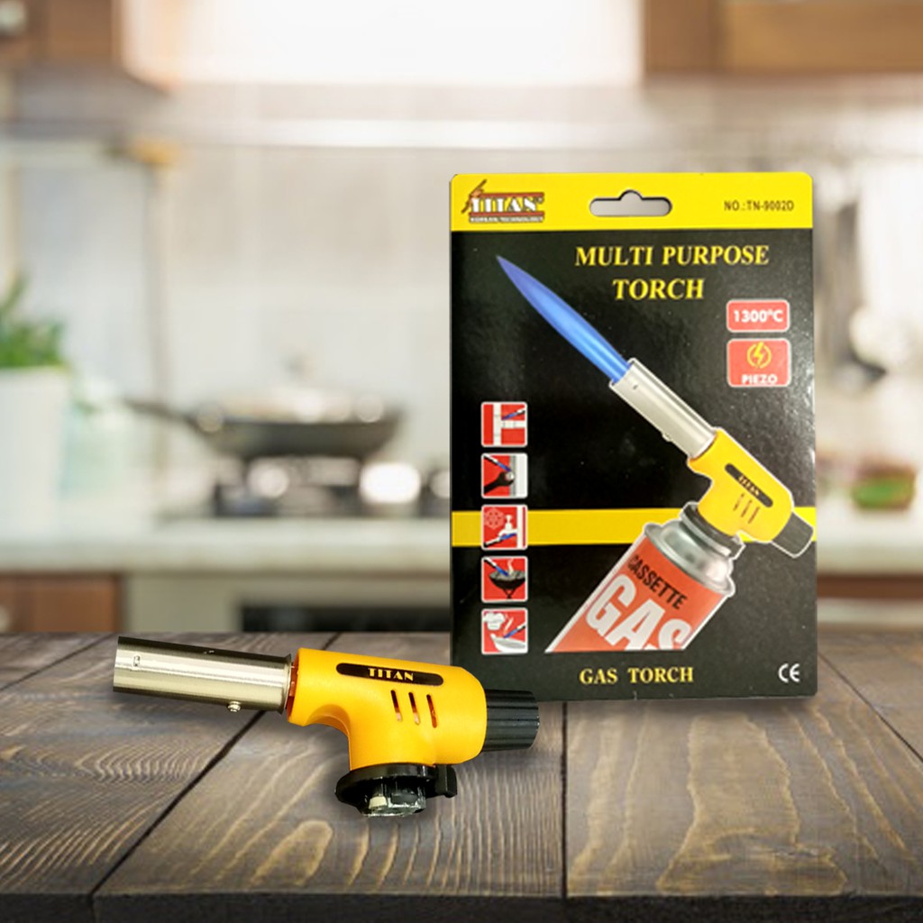 Promo Murah Gas Torch Portable Alat Pematik Api Lpg Flame Gun Torch Mini Las 9002D Titan Otomatis