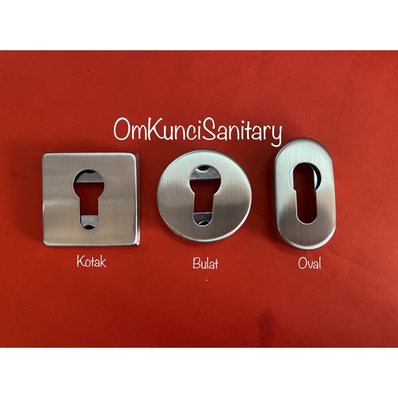 Ring Kunci Pintu Tutup Ring Silinder Kunci Stainless Kotak Bulat Oval