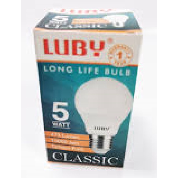 Luby Classic 5w Lampu Bohlam LED 5 Watt Bulb PUTIH