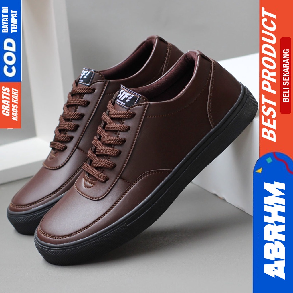 ABRHM River- Sepatu Sneakers Casual Pria Hitam