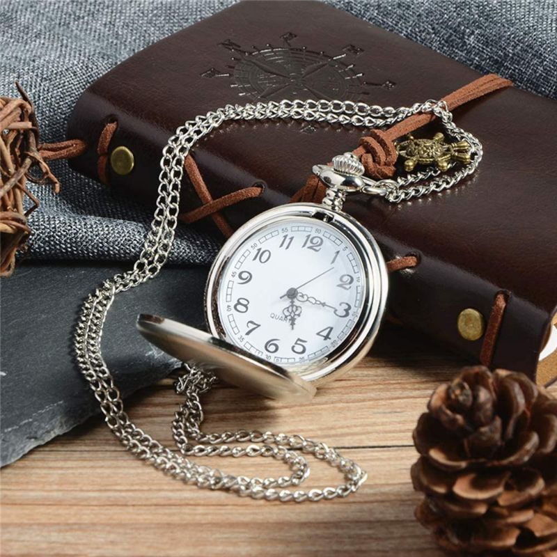 KADO PERNIKAHAN ULTAH ULANG TAHUN PRIA WANITA UNISEX QUARTZ UNIK ANTIK POCKET WATCH WARNA GOLD