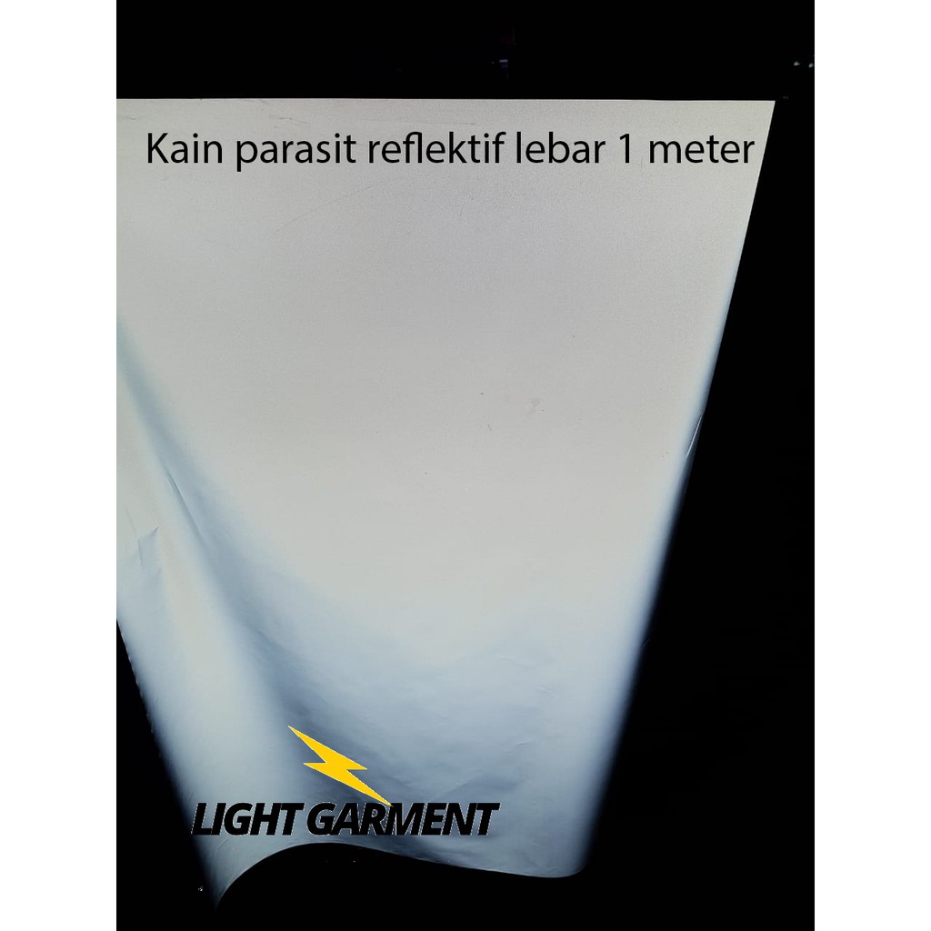 Kain Parasit Scotlight / Skotlet / Scotlite lebar 1 M harga per meter / kain reflektif reflective