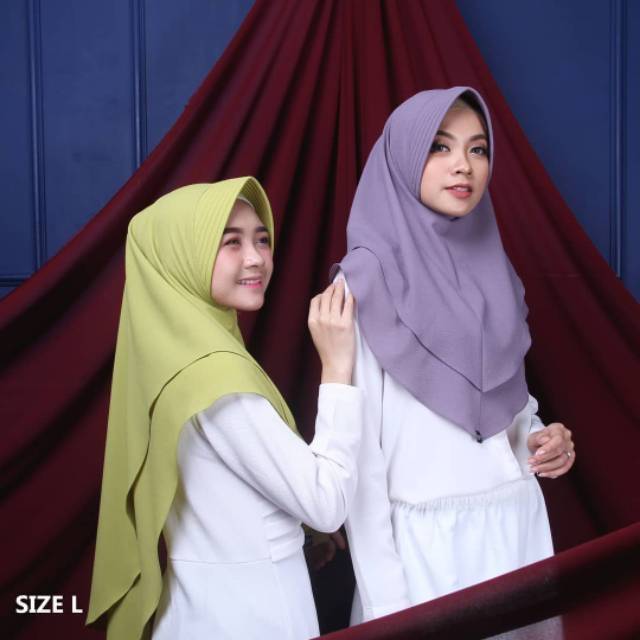 Hijab kamila by daffahijab size L & XL