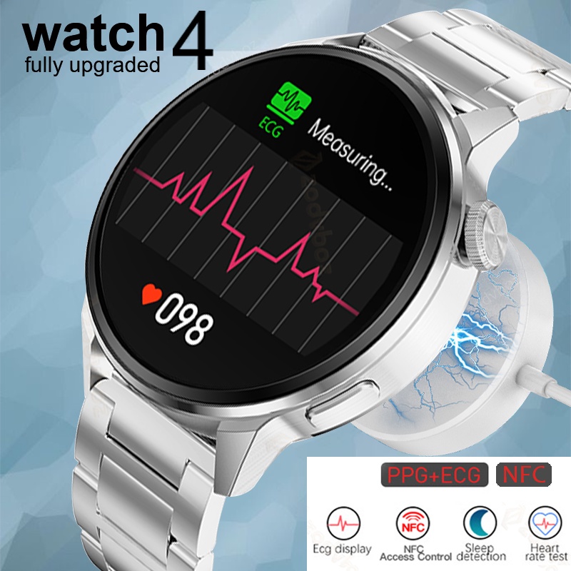 2022 NFC Smart Watch Women Support Hebrew ECG+PPG Heart Rate Smart Watch GPS Track Fitness Men Smart