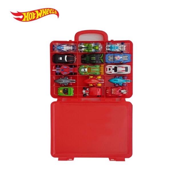 HOT WHEELS CARRY CASE - Koper Hotwheels Muat 15 Mobil + FREE 2 PCS Cars KEREN ORIGINAL SNI