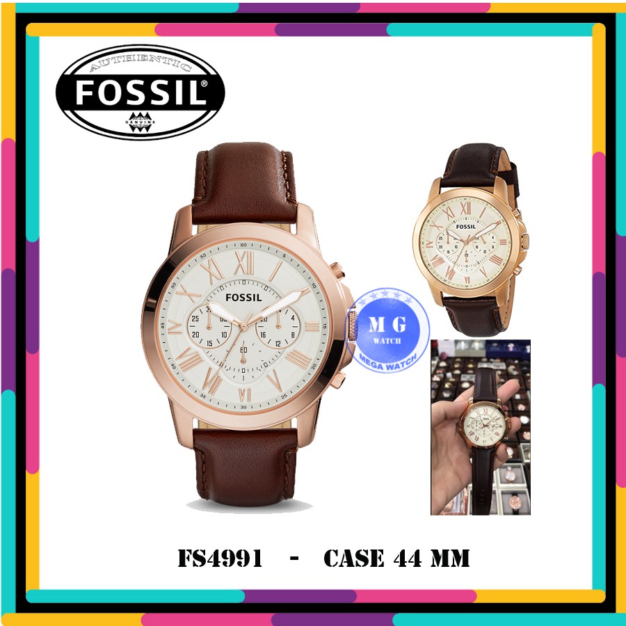 Jam Tangan Pria Fossil Original FS4991 FS 4991 Grant Chrono  MURAH