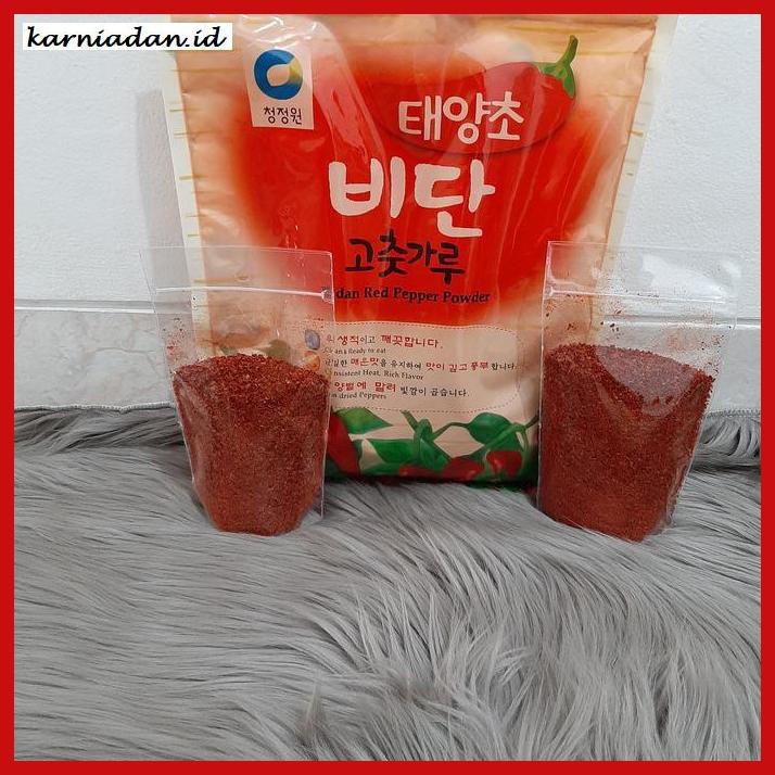 

Aneka-Sambal- Gochugaru Korea Chung Jung Won Repack 100Gr - Halus -Pedeeeeeezzzzzzz.
