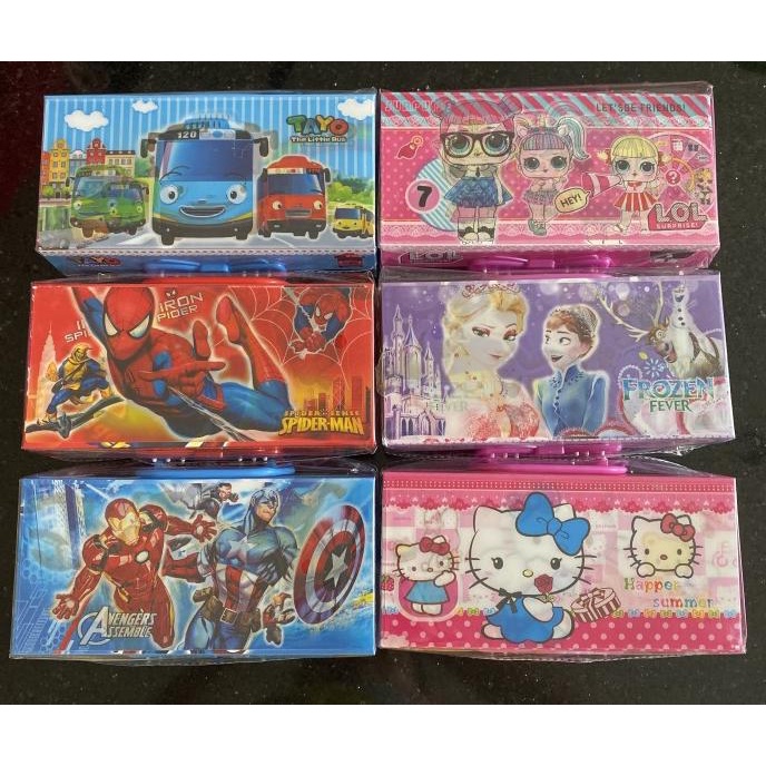 

!!!!!!] Tempat pensil susun tiga 8 dimensi + LAMPU / tepak susun 3