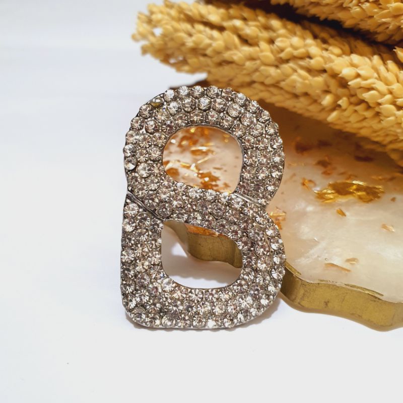 Brooch Buttonscarves KW / Bross Buttonscarves KW / Bross Button KW-015 Silver