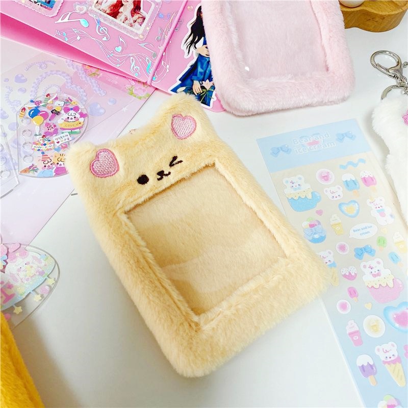 (Ready) Card Holder Photocard Boneka Bulu / Frame PC