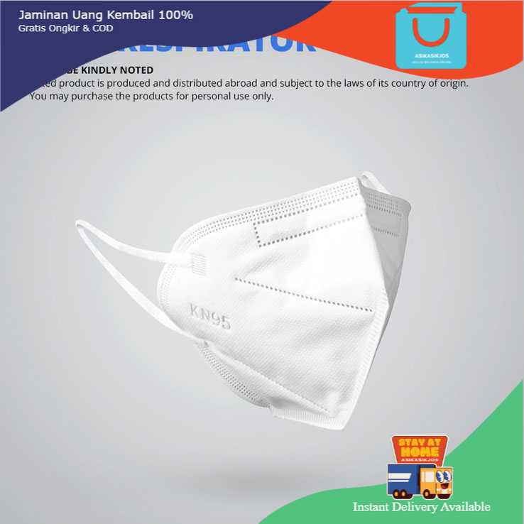 ANHUI Masker Anti Polusi Virus Corona KN95 1 PCS - SY9600