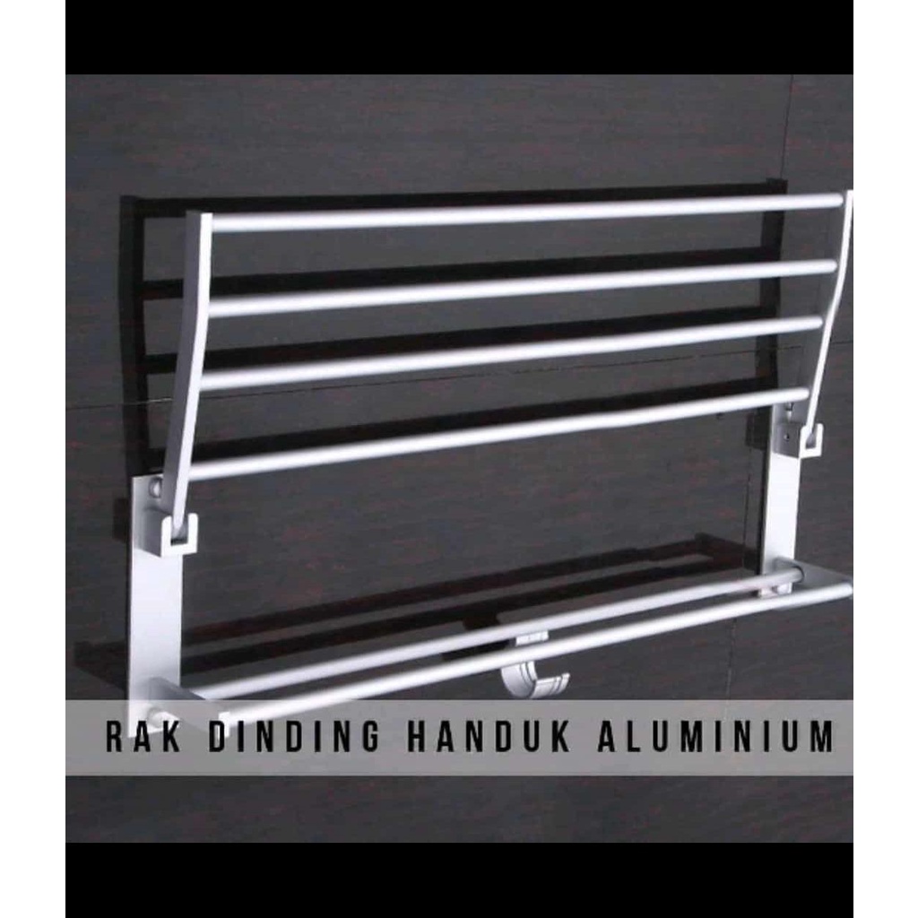 Rak Handuk Gantungan Handuk Jemuran Handuk Stainless Steel Ukuran 56.5 x 19 x 14 cm