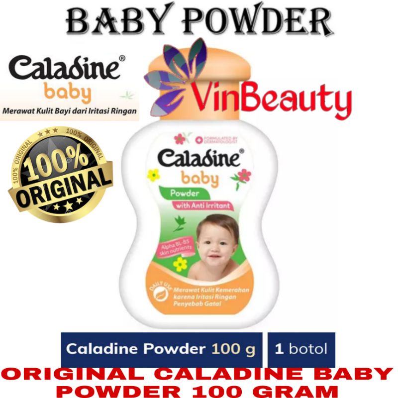 ORIGINAL CALADINE BABY POWDER 100 GRAM / BEDAK TABUR BAYI 100 GR CALADIN BABY POWDER