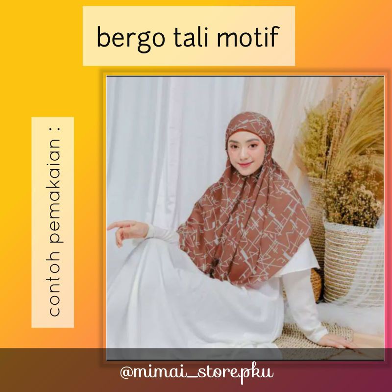Bergo Tali Motif