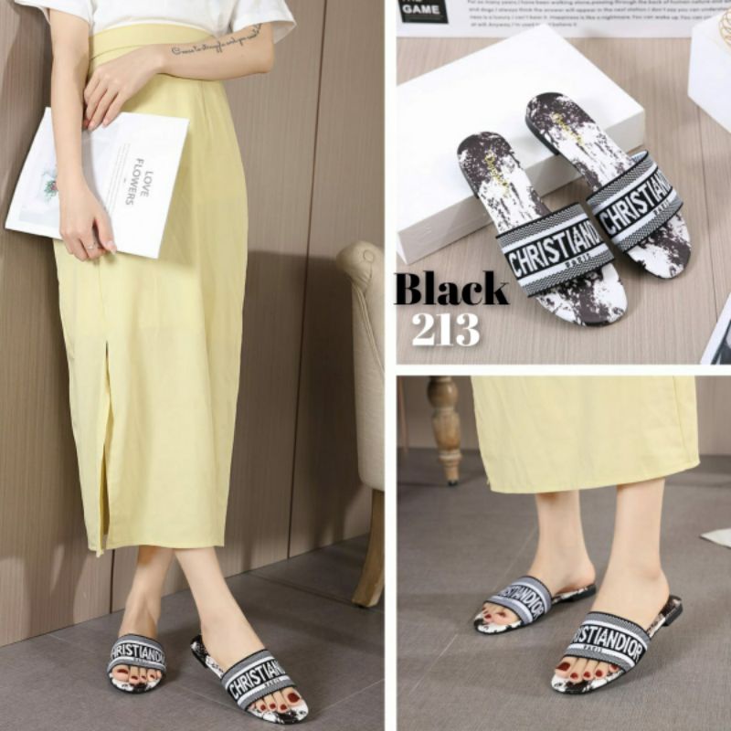 SANDAL WANITA NEW ARRIVAL SLIPPER SLOP FLAT KODE.213/218