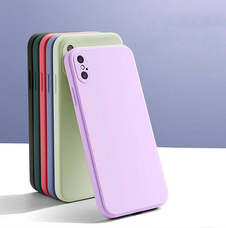 Soft Case Bahan Silikon Warna Permen Untuk Iphone 12 11 Pro Max Mini Xs X Xr 6 7 8 Plus Se