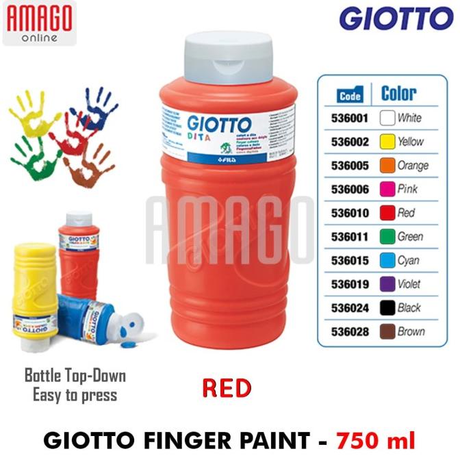 

Giotto Finger Paint - Red - 750 Ml - 536010