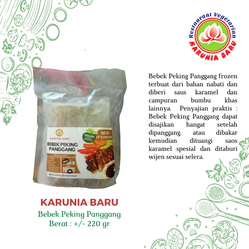

KARUNIA BARU Bebek Peking Panggang 220 gr