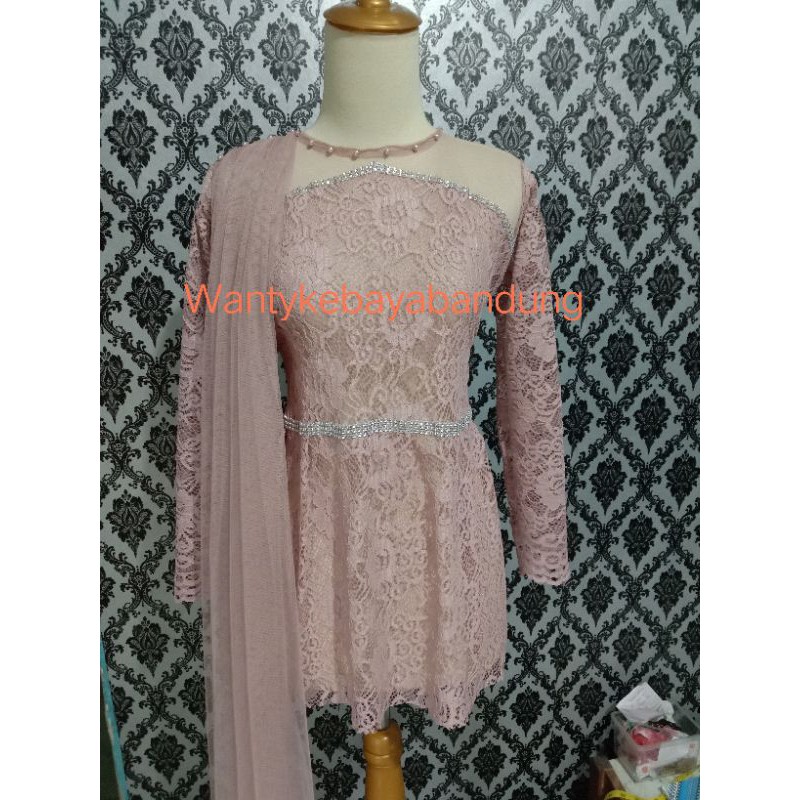 Kebaya wisuda/tunangan /pager ayu selendang kebaya murah real pict