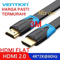 [3M - B02] Vention Kabel Flat multimedia kabel v1.4b Full HD 3D multimedia kabel Flat 3 m B02