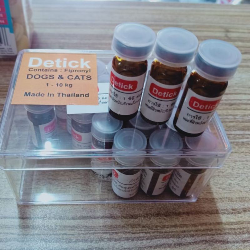 Obat Tetes Kutu Kucing Anjing Detick 1ml 1-10kg