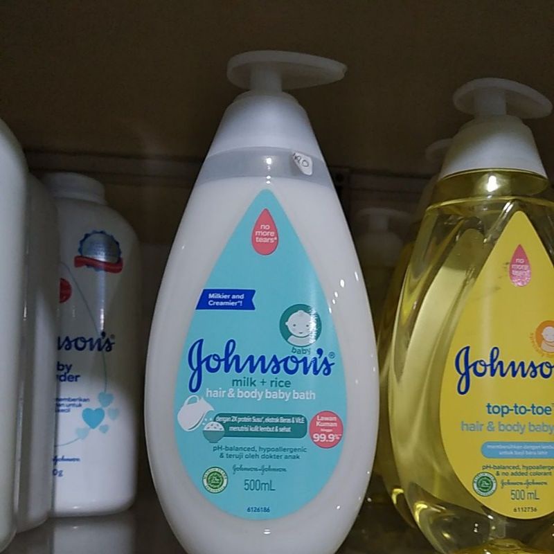 Johnsons hair and body milk rice pump johnson sabun mandi cair