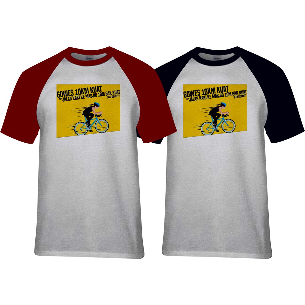 Kaos Islami Raglan Lengan Pendek GOWES MASJID