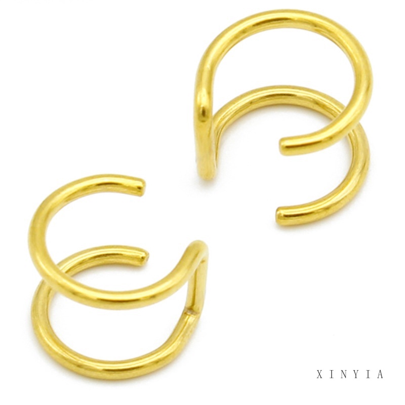 Anting Klip Telinga Plug Tanpa Tindik Untuk Pria /Wanita Earrings Aksesoris Fashion