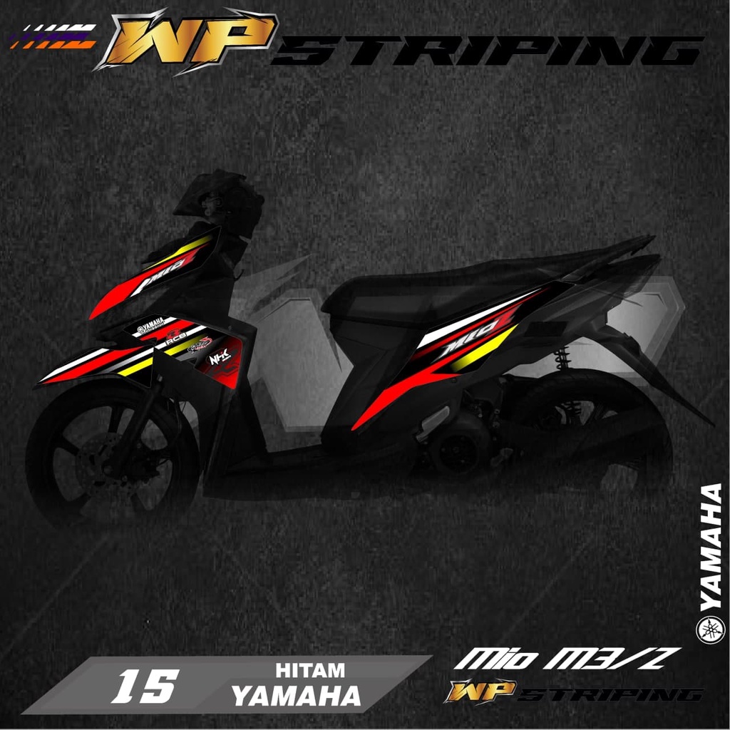 Stiker Striping MIO M3 / MIO Z / Sticker Variasi List Skotlet Motor Yamaha MIO M3 / MIO Z 15