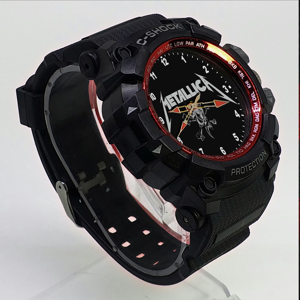 (ISTIMEWA BOSSQUE) JAM TANGAN METALLICA LIST MERAH - EXCLUSIVE 2