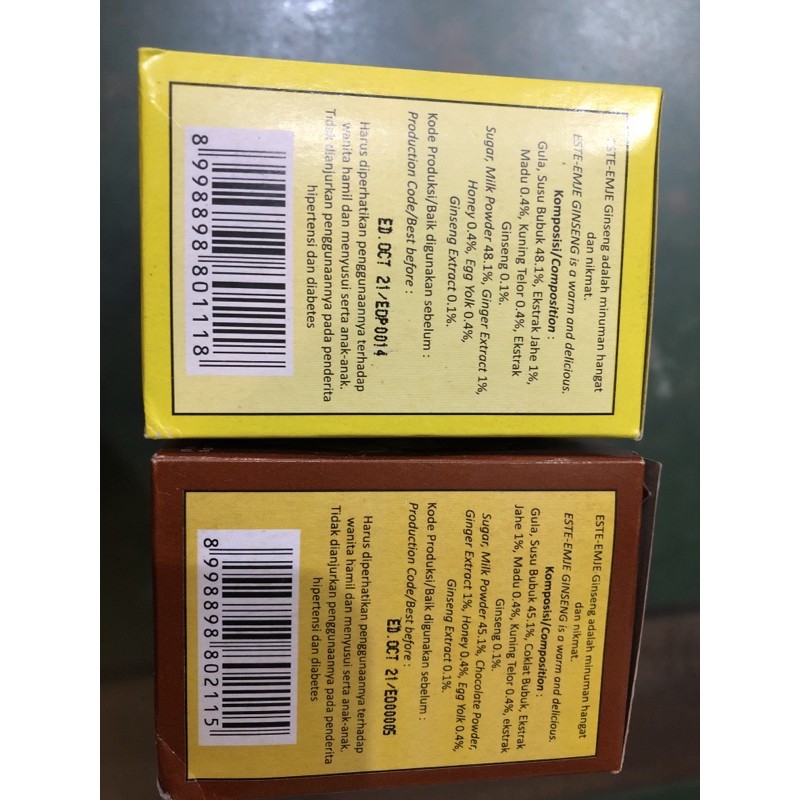 Este emje Sidomuncul minuman bubuk susu telur madu jahe (STMJ) 1 box isi 5 sachets