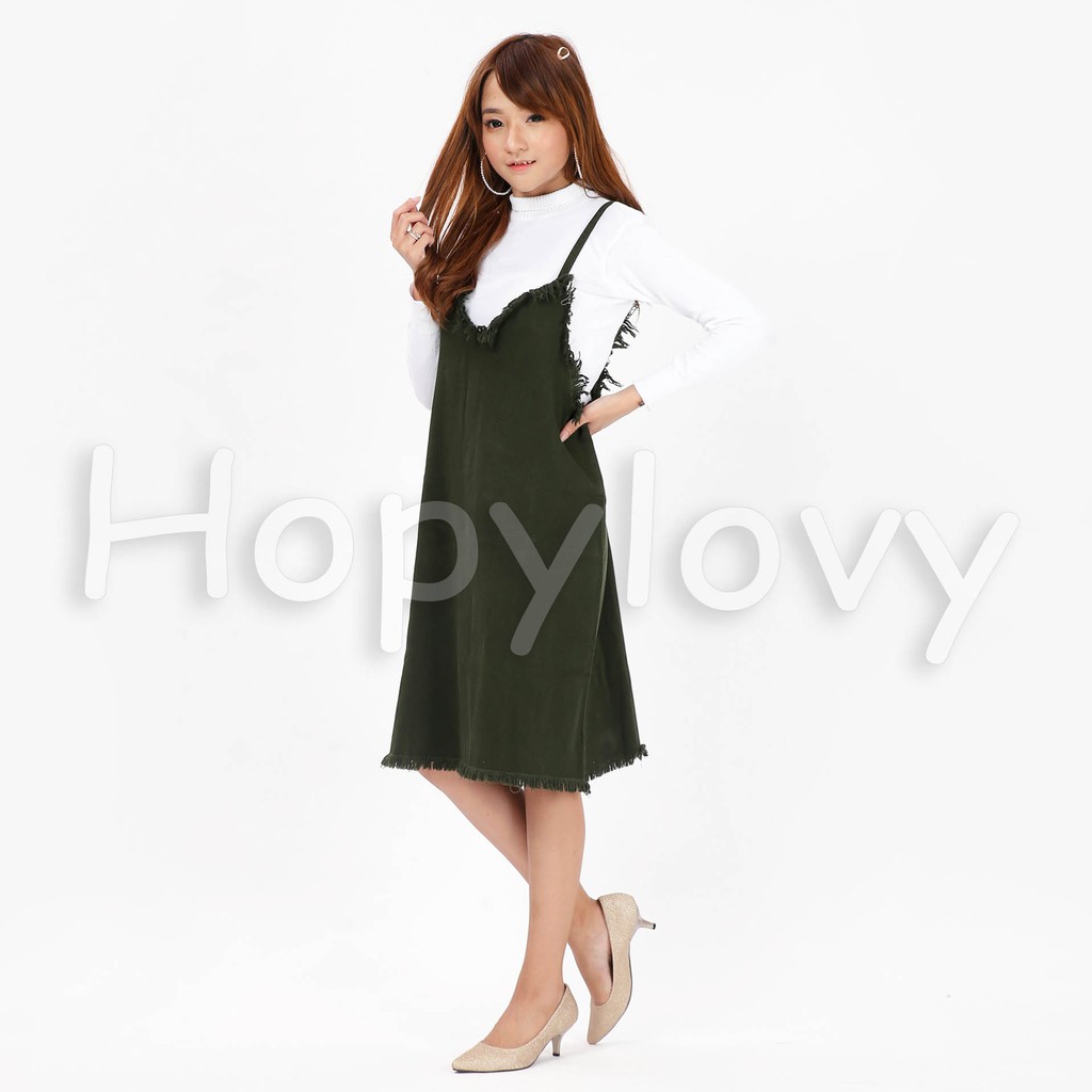 HOPYLOVY - Overall Jeans Wanita Rawis Merci
