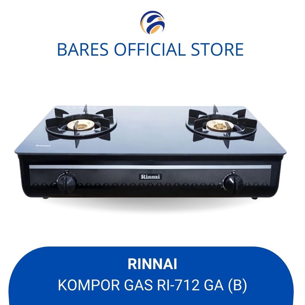 Rinnai RI 712 GA (B)  Kompor Gas 2 Tungku / Kompor Gas Rinnai RI 712 GA (B)