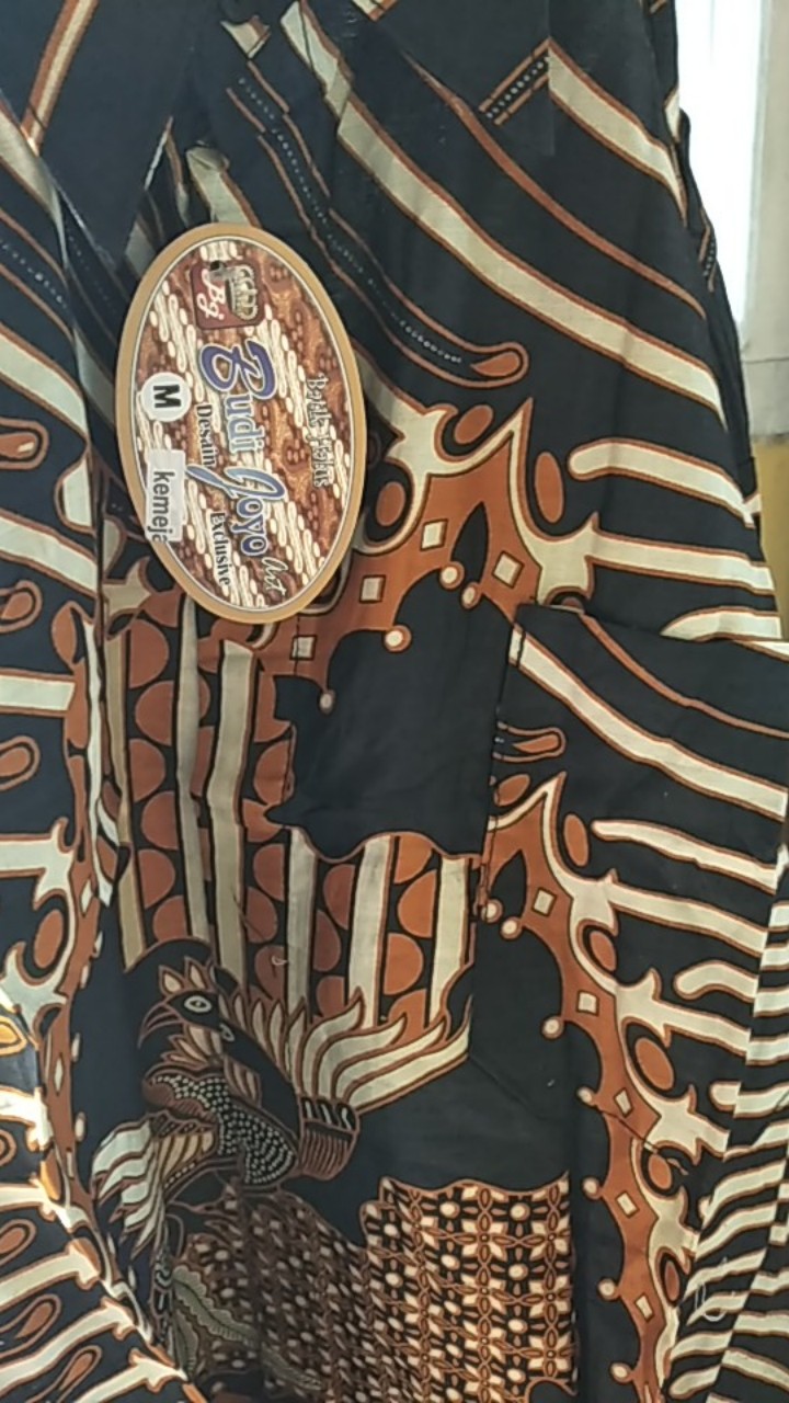 Bswart Batik Hrb026 Kenongo Hem Pendek Padi Pekalongan M L Xl Batik Pria Murah Modern Grosir