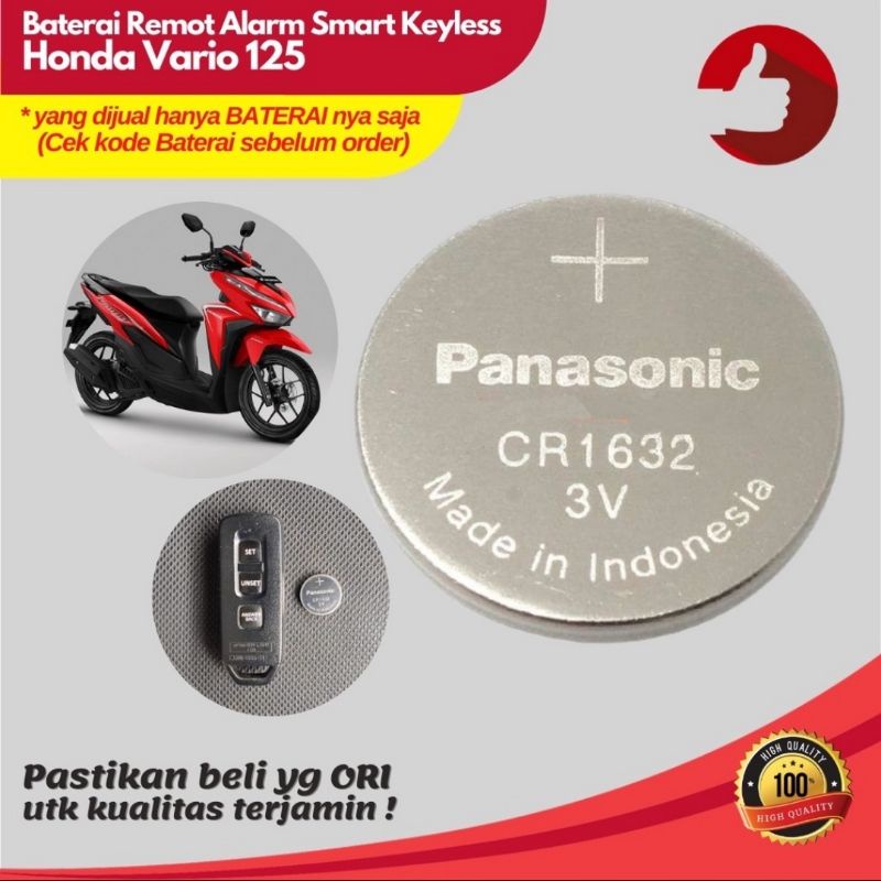 Baterai remote motor Honda Vario 125 ori dan Vario CBR