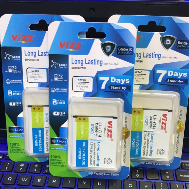 VIZZ Baterai Original Vizz Double Power samsung Sam GALAXY STAR Pro S7260 3000mah