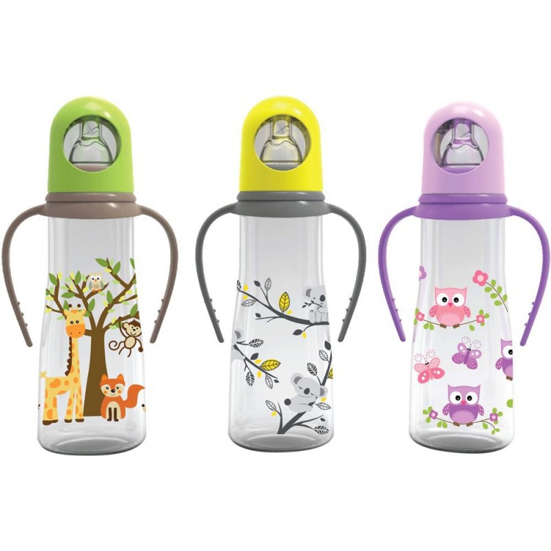 Baby Safe Feeding Bottle with Handle / Botol Bayi dengan Pegangan JP005