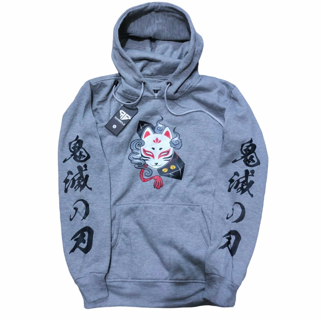 Akusuka.co Jaket Sweater Hoodie Kitsune Mask  Fleece Premium Tebal / Hoodie Anime Termurah