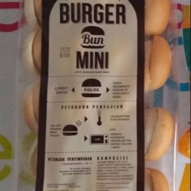 

Bernardi Roti Burger Mini Polos isi 20 pcs