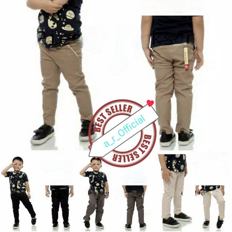 (COD) Celana Chino Anak Panjang Umur 1 - 13 Tahun Cewe Cowo Unisex Bahan Katun