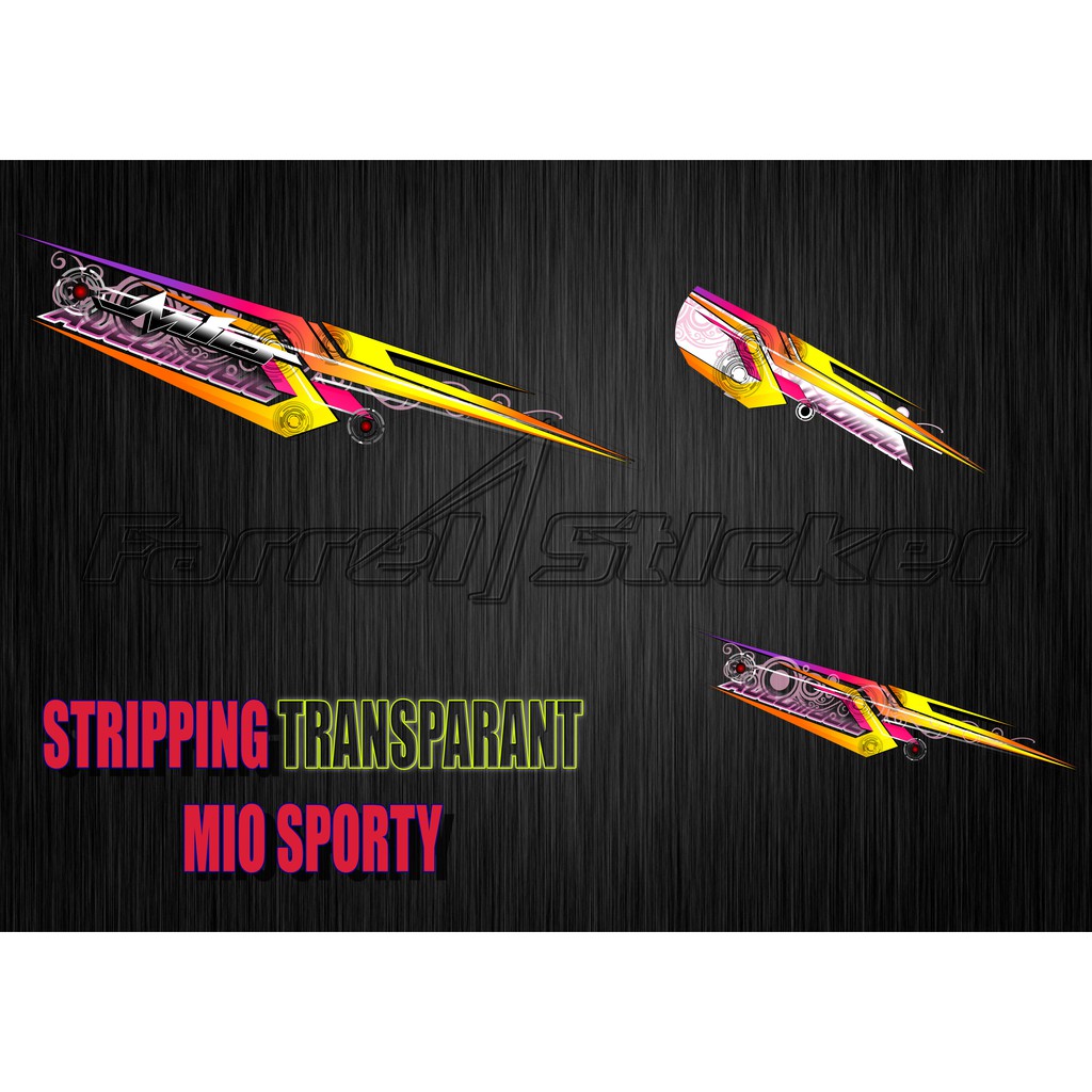 Stiker Transparan Sticker Striping Mio Sporty