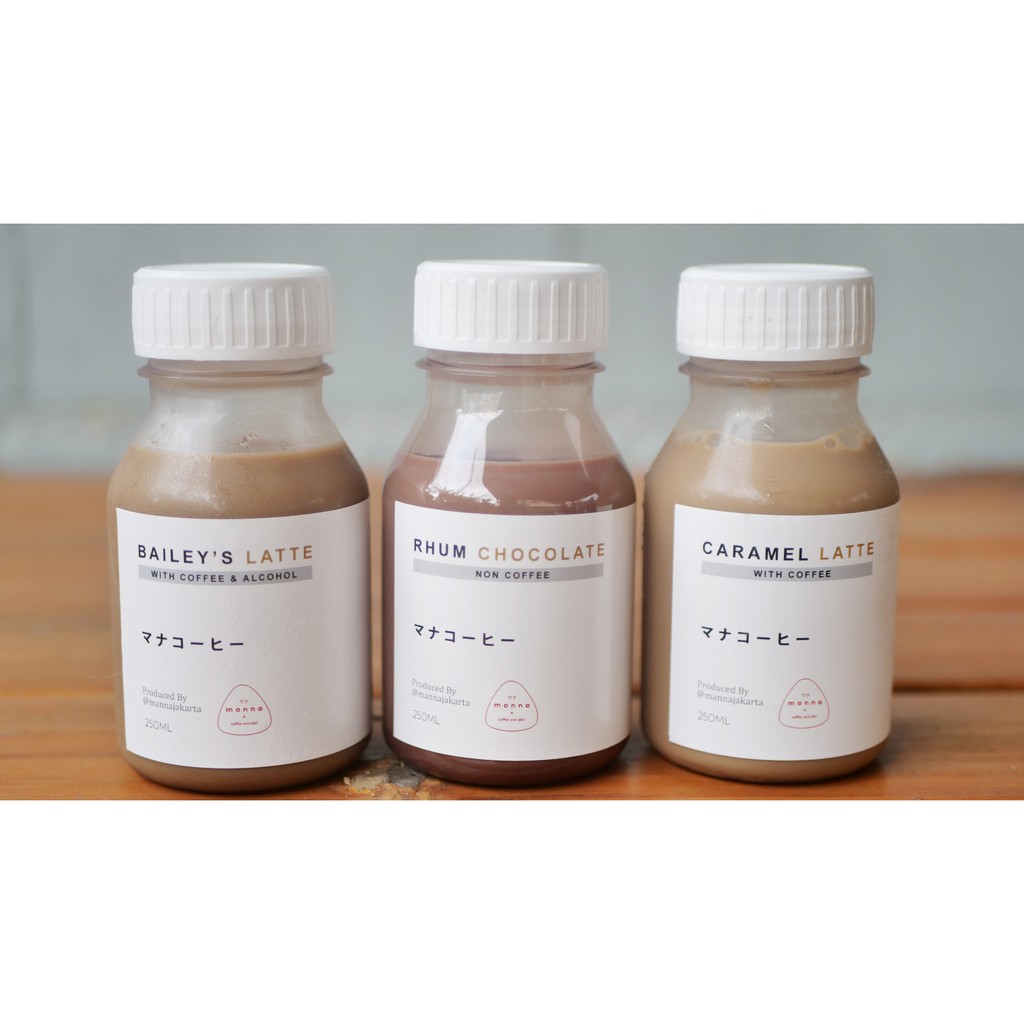 Manna Coffee (Baileys Latte, Caramel Latte, Rhum Chocolate).